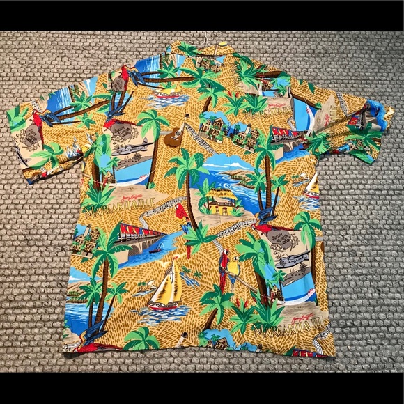 Vintage Jimmy Buffett Margaritaville Made in Hawaii Reyn Spooner Button Shirt - Picture 7 of 12